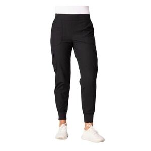 Free Country NWT Get Out There Hiking Jogger Pants Black Cargo Fleece Lined L